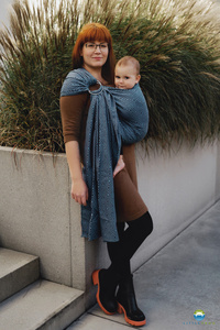 Ring sling Cloudy Cube - size M (2m)