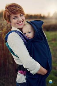 Osłonka do chust i nosidełek (softshell) - Navy