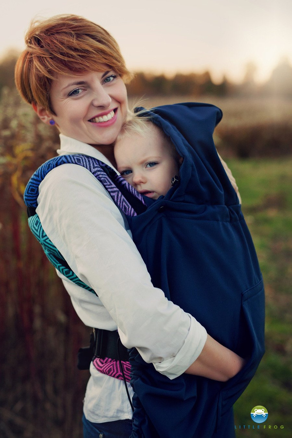 Osłonka do chust i nosidełek (softshell) - Navy