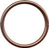 Alluminium sling rings S - BROWN